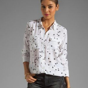 Equipment Star Print Silk Blouse